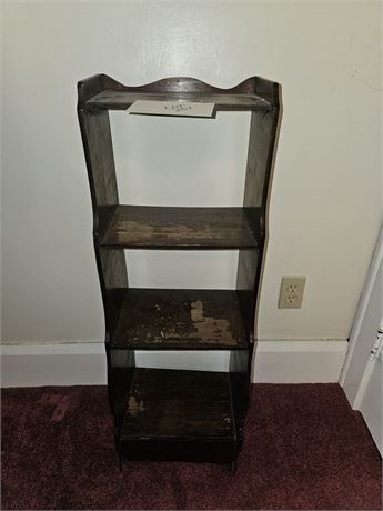 Vintage Wood Book Shelf