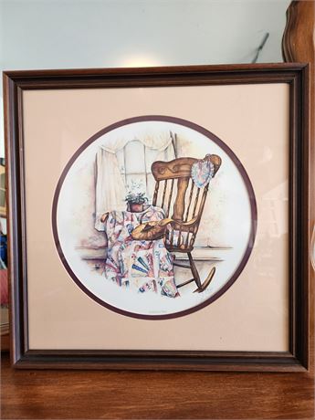 Paula Vaughan- Signed & Numbered "A Stitch in Time" Framed Print