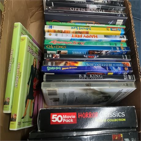 DVD Lot -  Freaky Friday, A Christmas Story, 50 Movie Pack Horror Classics