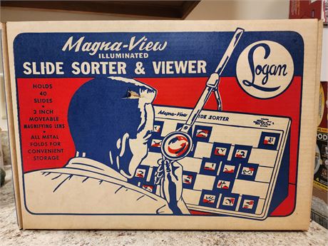 Logan Magna-View Slide Sorter & Viewer in Original Box