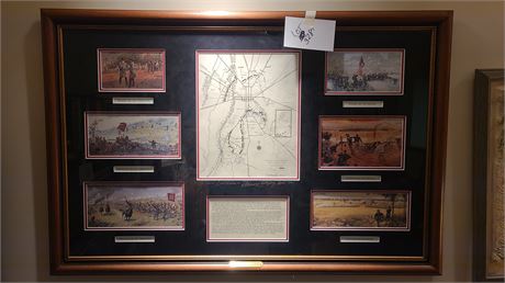 Signed Dale Gallon Battle of Gettysburg Framed Art