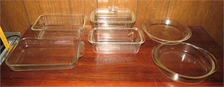 Assorted Pyrex Casserole Dishes, Pie Dish