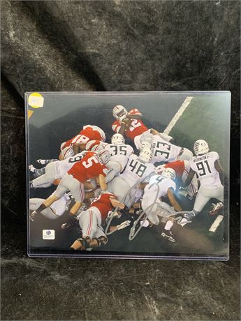 Ohio State 2014 National  Championship Autographed Cardale Jones Touchdown Photo