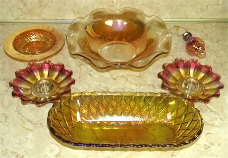 Assorted Carnival Glass