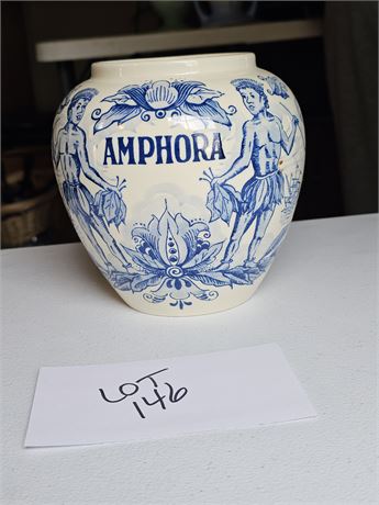 Delft Blue Amphora Vase