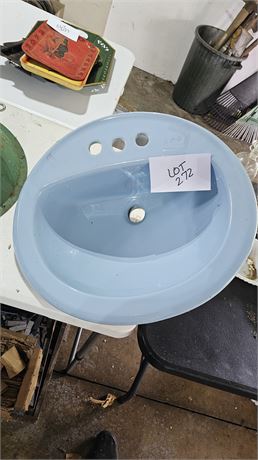 Vintage Blue Artesian "Redondo" Model C-3950 Sink