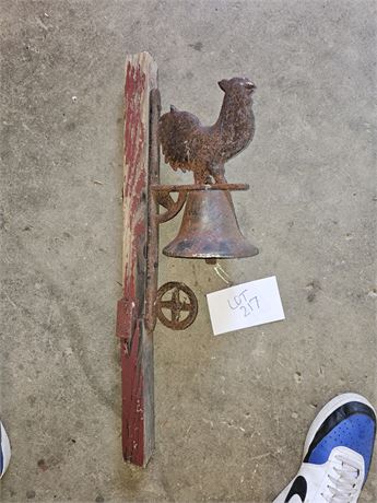 Antique Cast Rooster Dinner Bell