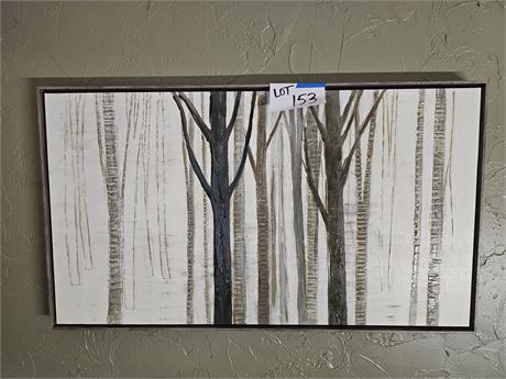 "Down to the Woods on White" Wall Art