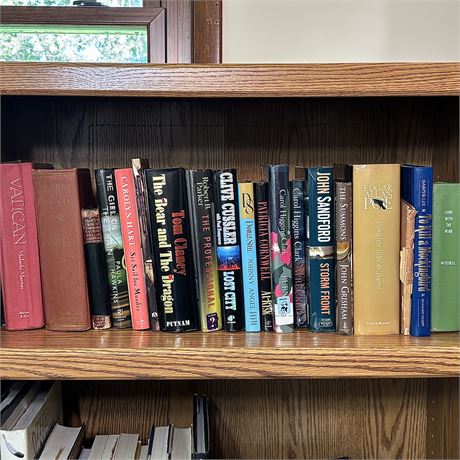 Mixed Books Shelf Lot - Mystery, Classics, History