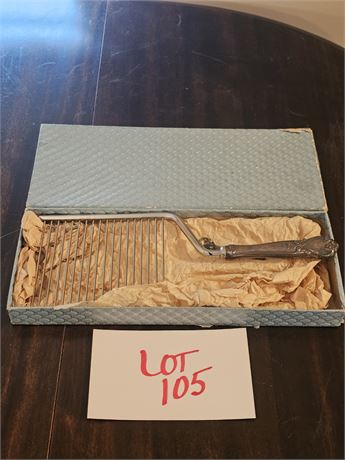 Sterling Webster Cake Breaker & Sterling Salt Spoon