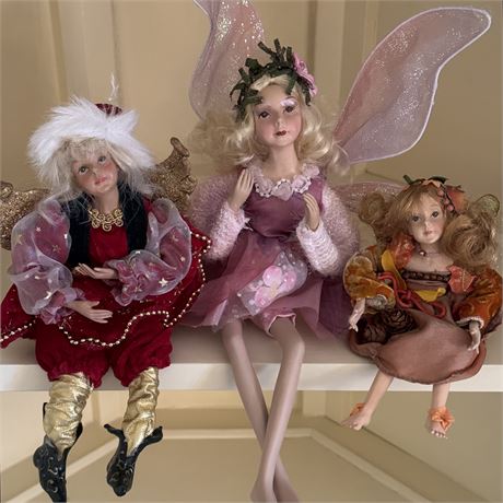Vintage Fairy Figurines, Mixed Lot of 3