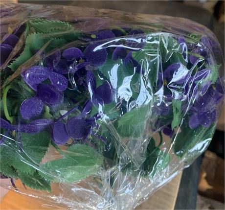 Artificial Purple Violet Flowers Case of 18 Dozen