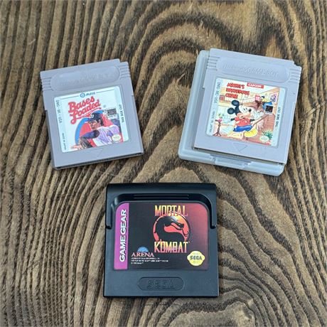 Nintendo Game Boy and Sega Game Gear Games
