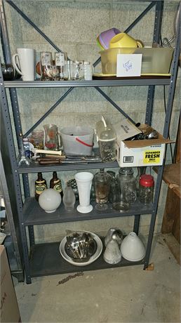 Shelf Cleanout: Mugs, Glasses, Plasticware, Light Covers & More