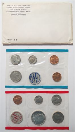 1969 Uncirculated Coin Set