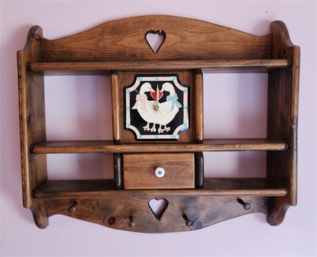 Wood Clock Rack