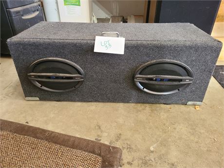 (2) Sony Xplode Speakers in Custom Built Box Model: XS-GT6937A