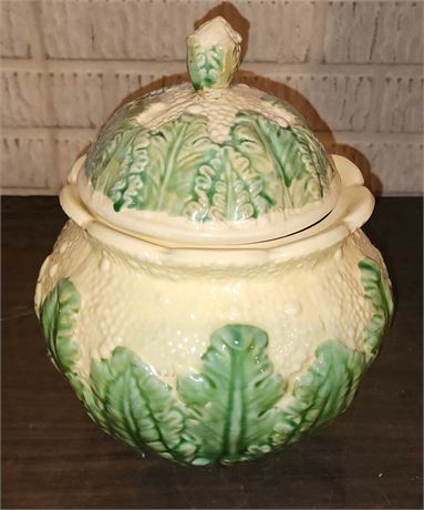 Ceramic Cabbage Lidded Bowl