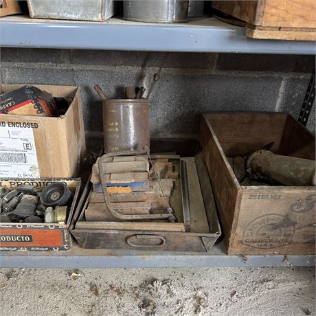 Garage Shelf Contents Cleanout