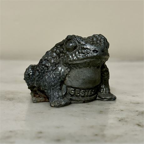 Mid Century Metal Frog/Toad Pharmaceutical Co. Promo Giveaway