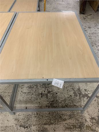 Metal & Wood Multi-Purpose Retail Clothing/Display Table 48 x 34 x 29