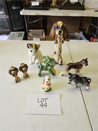 Mixed Figurine Lot- Cats, Dogs & More