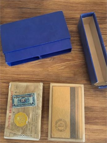 Vintage Akron Canton Youngstown Railway Co Bridge Playing Cards With Case