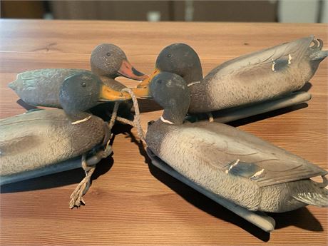 Mallard Duck Decoy Lot of 4