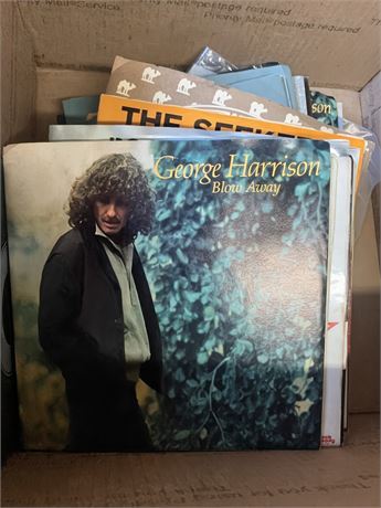 45 Record Lot - George Harrison, The Seekers, David Bowie, The Kinks & More