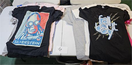 Large Lot of Concert T-Shirts & More - Mixed Artist T-Shirts