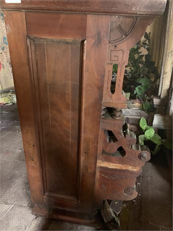 Antique Loom, Pipe Organ Wood, Crutches, Metal & Misc Architectural Salvage Lot
