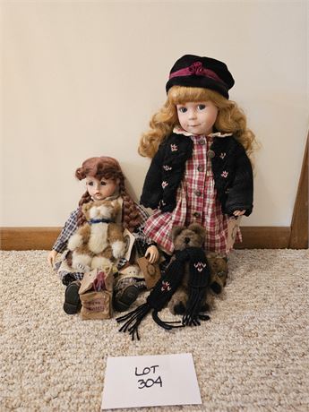 Boyd Dolls&Bears:'98 Jamie Limited 218/12,000 & '98 Brittney Limited 7786/24,000