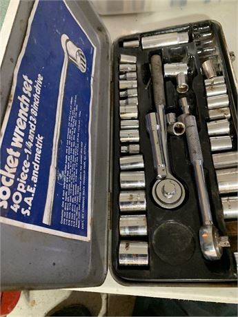 Socket Sets In Metal Cases - Lot Of 2