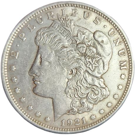 1921 Morgan Silver Dollar-Lot 1