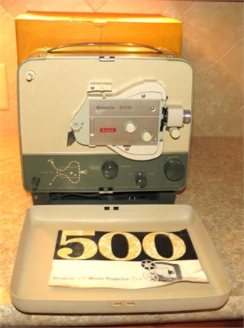 Kodak Brownie Movie Projector & Screen