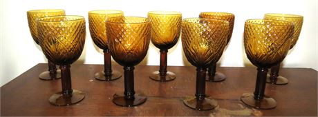 Vintage Amber Glassware