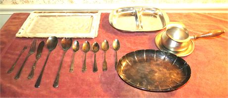 Silverplate and Pewter Items