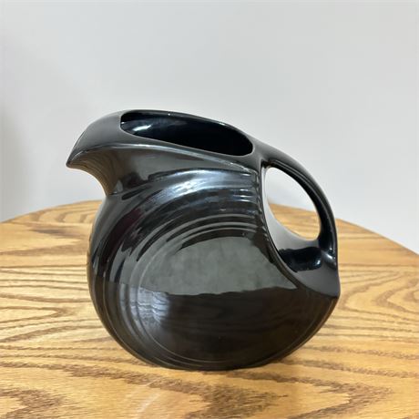 Vintage Black Fiestaware Ball Pitcher - 7"T