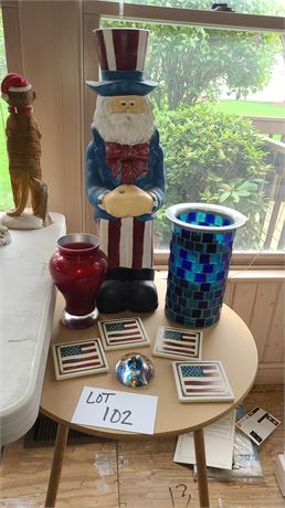 Uncle Sam Flag Holder / Vase & More