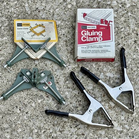 Vintage Craftsman Clamps - Spring, Corner and Gluing