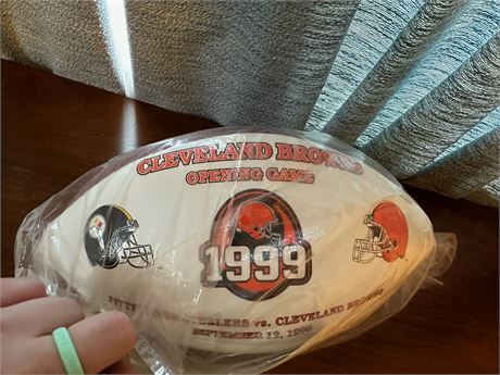 1999 Browns Collectors Football, Kept in Bag