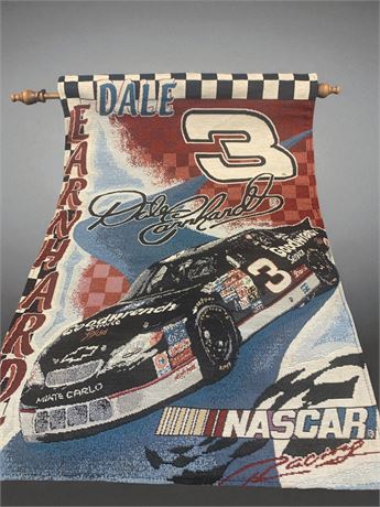 Dale Earnhardt #3 NASCAR Tapestry Wall Hanging