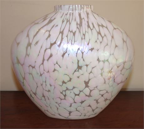 Opaline White Glass Vase