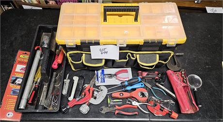Tool & Storage Box Mixed Tools, Wrenches, Punches, & Much More