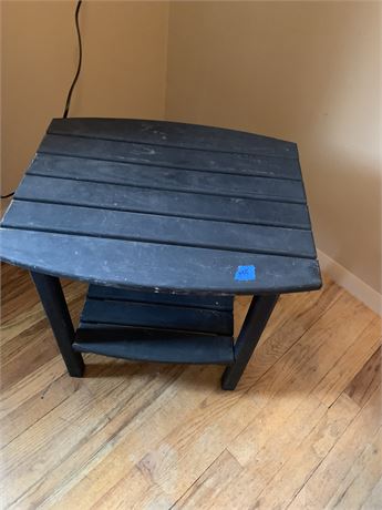 Gray Double Tier Adirondack Style Side/Accent table