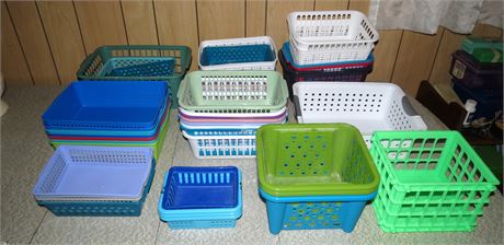 Various Plastic Baskets