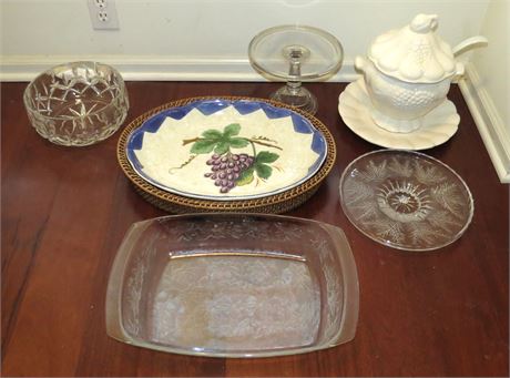 Serving Platters, Crystal Bowl, Soup Tureen