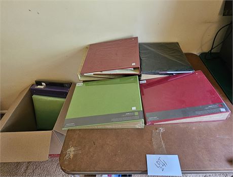 Box Full Of Unused Photo & Scrap Book Albums