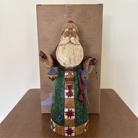 Jim Shore Heartwood Creek Santa w/ Ornaments Figurine - 105531
