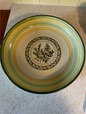 Large Serving Bowl Made in Italy (Marked)